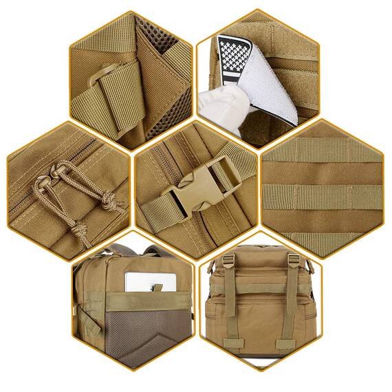 QT&QY 45L Militärischer taktischer Rucksack Bundeswehr Rucksäcke für Männer Molle Armee Angriff Tagesrucksack 3 Tage Bug Out Go Tasche Trekking Wanderrucksack