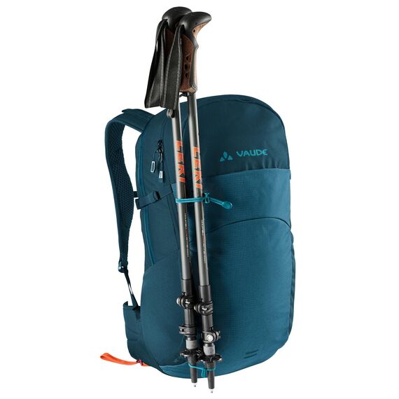 VAUDE Wanderrucksack Wizard Blau 24+4, wasserabweisender Rucksack Damen & Herren, komfortabler Trekkingrucksack mit durchdachtem Tragesystem & praktischer Fächeraufteilung