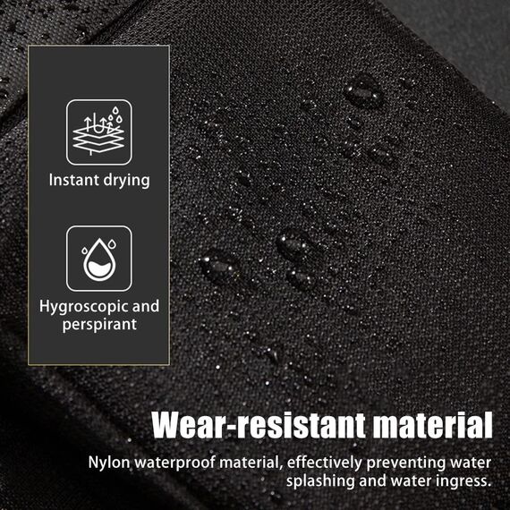 DONGKER Sling Chest Crossbody Bag, Wasserdicht Schultertasche, Crossbody Bag Backpack für Männer und Frauen, die Outdoor-Sportarten wandern (L, Weiß)