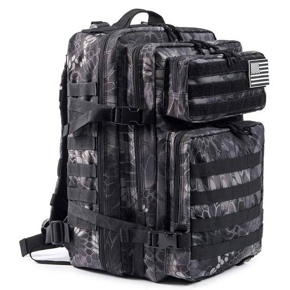 QT&QY 45L Militärischer taktischer Rucksack Bundeswehr Rucksäcke für Männer Molle Armee Angriff Tagesrucksack 3 Tage Bug Out Go Tasche Trekking Wanderrucksack