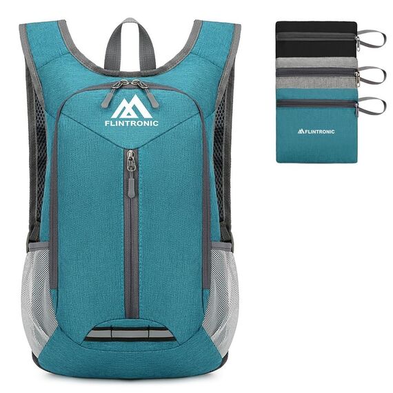 flintronic Faltbarer Rucksack, 16L Kleiner Wanderrucksack, Ultraleicht Wanderrucksack, Wasserfest Reiserucksack, Packbare Backpack, Damen Herren Daypack, für Camping Klettern/Outdoor Wandern