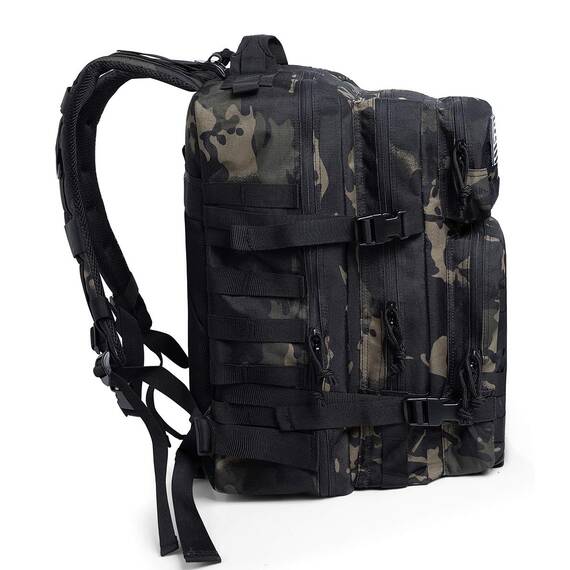 QT&QY 45L Militärischer taktischer Rucksack Bundeswehr Rucksäcke für Männer Molle Armee Angriff Tagesrucksack 3 Tage Bug Out Go Tasche Trekking Wanderrucksack