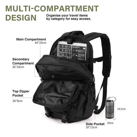 Mardingtop 18L/28L Rucksack Taktischer Trekkingrucksacke Rucksäck Outdoor Wanderrucksäcke für Camping Wandern Reisen