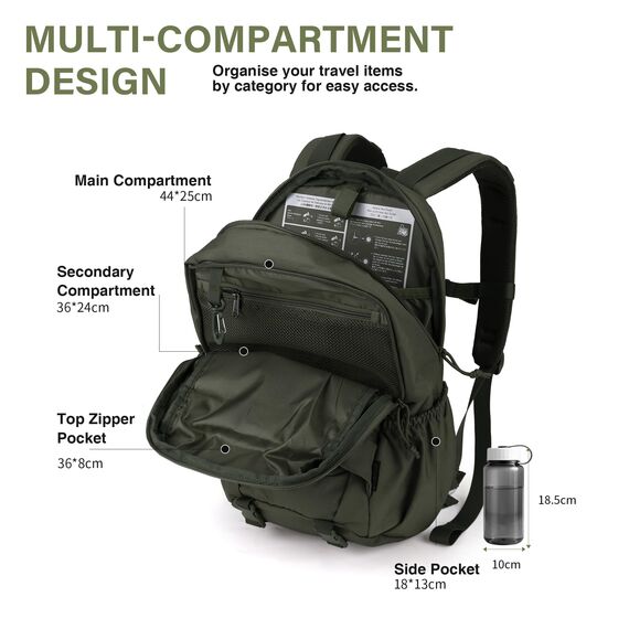 Mardingtop 18L/28L Rucksack Taktischer Trekkingrucksacke Rucksäck Outdoor Wanderrucksäcke für Camping Wandern Reisen