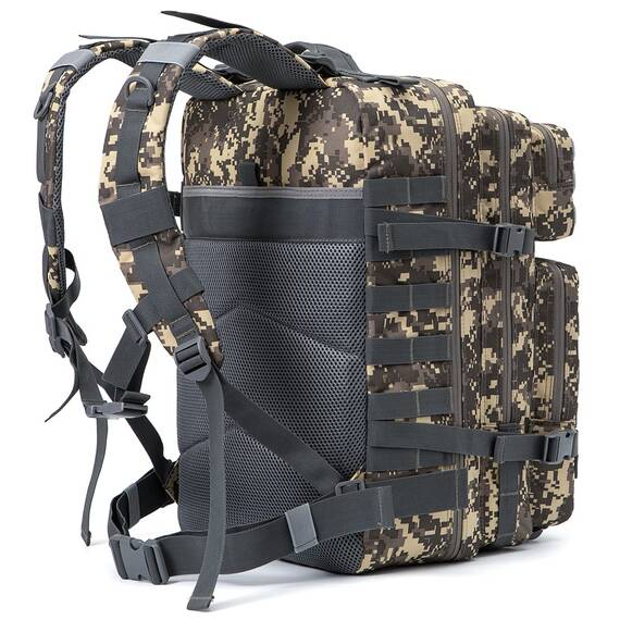 QT&QY 45L Militärischer taktischer Rucksack Bundeswehr Rucksäcke für Männer Molle Armee Angriff Tagesrucksack 3 Tage Bug Out Go Tasche Trekking Wanderrucksack