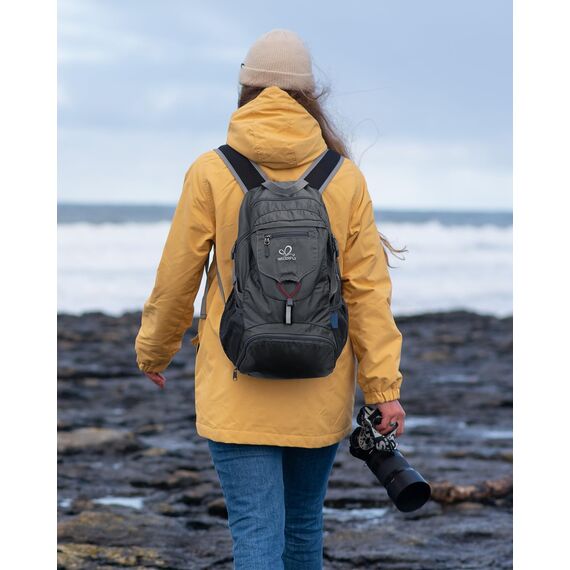 WATERFLY Ultraleicht Faltbar Klein Rucksack: 20L Leicht Packable Wanderrucksack Tagesrucksack Trekkingrucksack Outdoor Sportlich Backpack Travel Daypack für Herren Damen