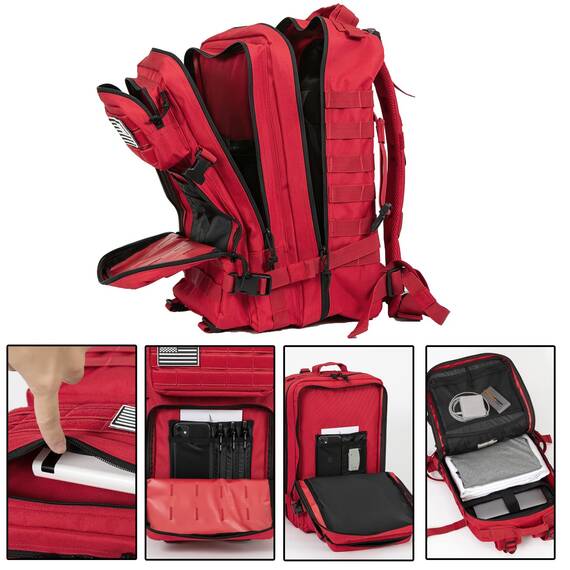 QT&QY 45L Militärischer taktischer Rucksack Crossfit Bundeswehr Rucksäcke für Männer Molle Armee Angriff Tagesrucksack 3 Tage Bug Out Go Tasche Trekking Wanderrucksack