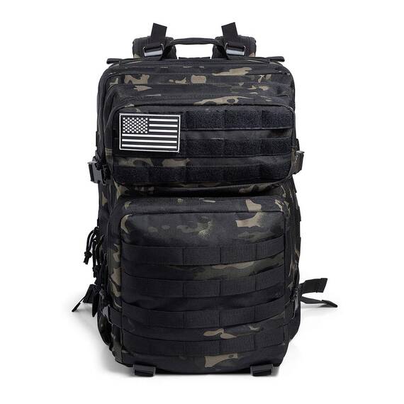 QT&QY 45L Militärischer taktischer Rucksack Bundeswehr Rucksäcke für Männer Molle Armee Angriff Tagesrucksack 3 Tage Bug Out Go Tasche Trekking Wanderrucksack