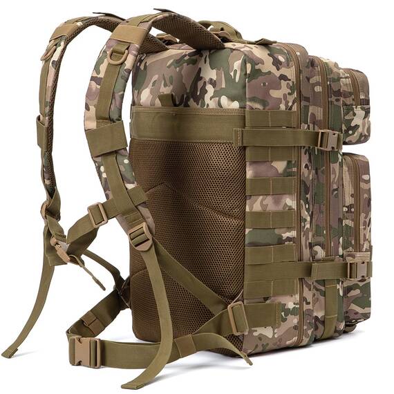 QT&QY 45L Militärischer taktischer Rucksack Bundeswehr Rucksäcke für Männer Molle Armee Angriff Tagesrucksack 3 Tage Bug Out Go Tasche Trekking Wanderrucksack