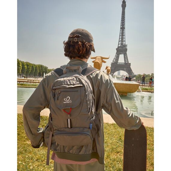 WATERFLY Ultraleicht Faltbar Klein Rucksack: 20L Leicht Packable Wanderrucksack Tagesrucksack Trekkingrucksack Outdoor Sportlich Backpack Travel Daypack für Herren Damen