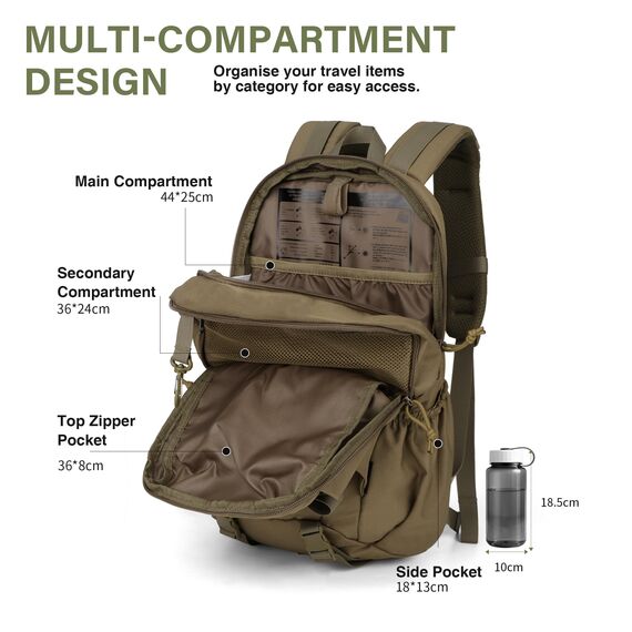Mardingtop 18L/28L Rucksack Taktischer Trekkingrucksacke Rucksäck Outdoor Wanderrucksäcke für Camping Wandern Reisen