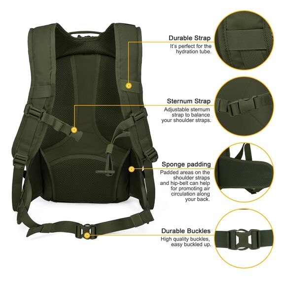 Mardingtop 18L/28L Rucksack Taktischer Trekkingrucksacke Rucksäck Outdoor Wanderrucksäcke für Camping Wandern Reisen