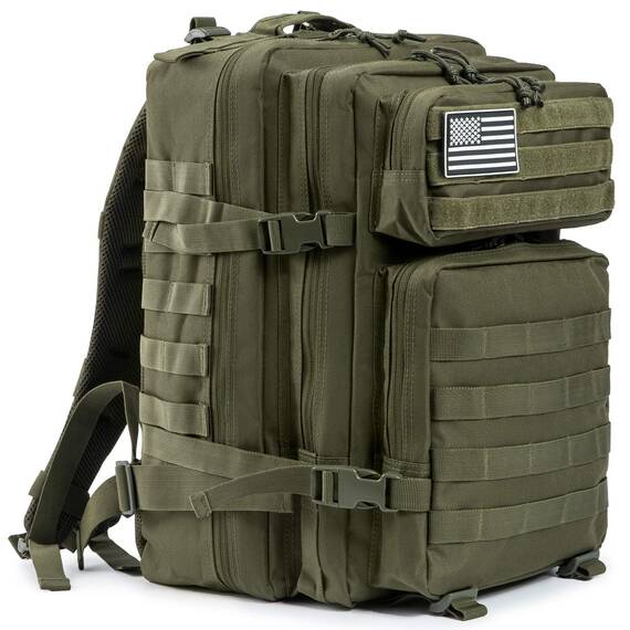 QT&QY 45L Militärischer taktischer Rucksack Bundeswehr Rucksäcke für Männer Molle Armee Angriff Tagesrucksack 3 Tage Bug Out Go Tasche Trekking Wanderrucksack