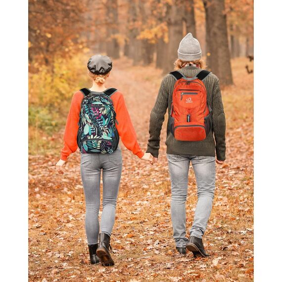 WATERFLY Ultraleicht Faltbar Klein Rucksack: 20L Leicht Packable Wanderrucksack Tagesrucksack Trekkingrucksack Outdoor Sportlich Backpack Travel Daypack für Herren Damen