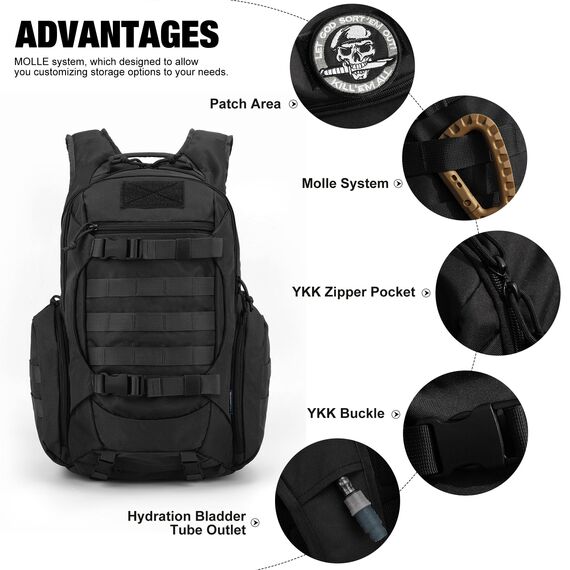 Mardingtop 18L/28L Rucksack Taktischer Trekkingrucksacke Rucksäck Outdoor Wanderrucksäcke für Camping Wandern Reisen