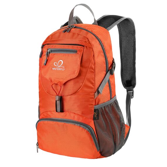 WATERFLY Ultraleicht Faltbar Klein Rucksack: 20L Leicht Packable Wanderrucksack Tagesrucksack Trekkingrucksack Outdoor Sportlich Backpack Travel Daypack für Herren Damen
