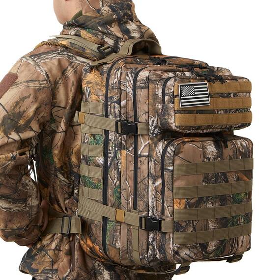 QT&QY 45L Militärischer taktischer Rucksack Crossfit Bundeswehr Rucksäcke für Männer Molle Armee Angriff Tagesrucksack 3 Tage Bug Out Go Tasche Trekking Wanderrucksack