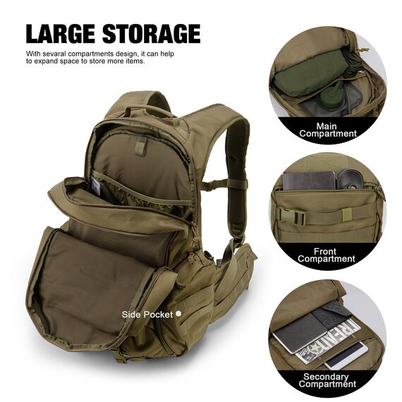 Mardingtop 18L/28L Rucksack Taktischer Trekkingrucksacke Rucksäck Outdoor Wanderrucksäcke für Camping Wandern Reisen