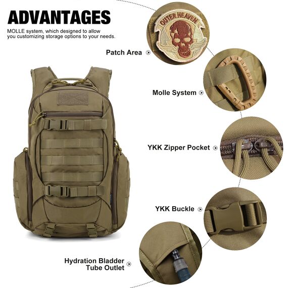 Mardingtop 18L/28L Rucksack Taktischer Trekkingrucksacke Rucksäck Outdoor Wanderrucksäcke für Camping Wandern Reisen