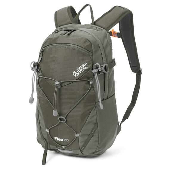 Terra Peak® Premium Wanderrucksack 20L (FLEX 20) Damen Herren Erwachsene klein olivegrün - Trekking-Rucksack wasserdicht - Daypack Rucksack & Reise-Tagesrucksack Hüftgurt & Rückenbelüftung zum Wandern