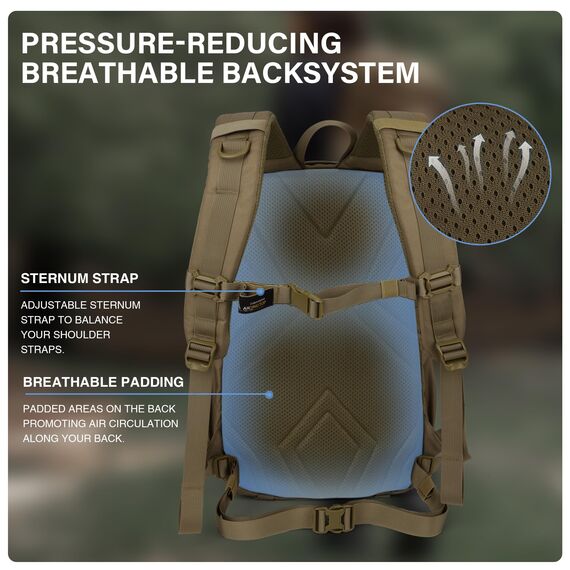 Mardingtop 18L/28L Rucksack Taktischer Trekkingrucksacke Rucksäck Outdoor Wanderrucksäcke für Camping Wandern Reisen