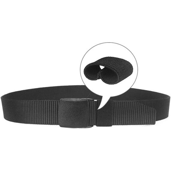 Chalier 2er Unisex Gürtel Nylon Canvas Belt für Damen und Herren, Stufenlos Verstellbarer Stoffgürtel, Länge 130 cm, Breite ca. 3,8 cm, mit Kunststoff Schnalle MEHRWEG
