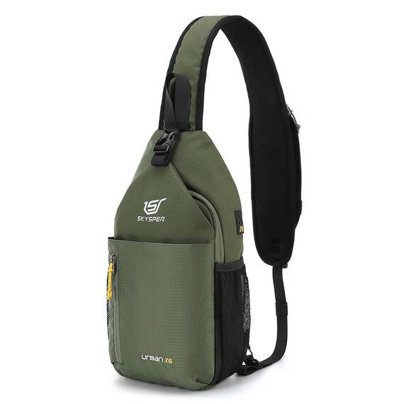 SKYSPER Brusttasche Herren Sling Bag Klein Crossbody Bags Männer Damen Leicht Schultertasche Umhängetasche Wandern Outdoor Reisen