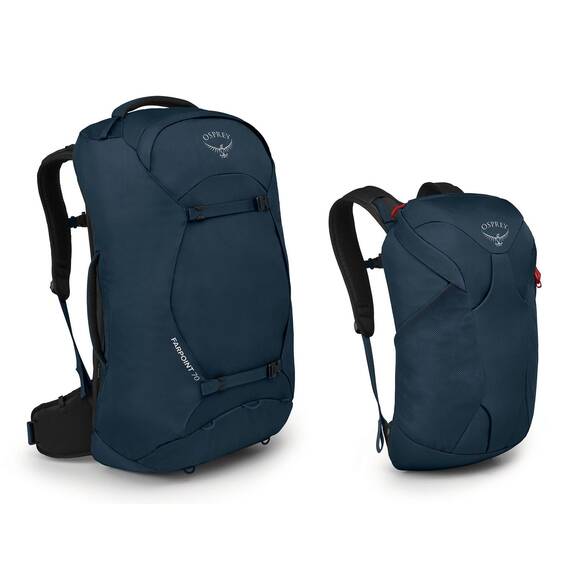 Osprey Farpoint Herren Reiserucksack, 70L, Muted Space Blue, O/S