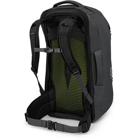 Osprey Farpoint Herren Reiserucksack, 70L, Tunnel Vision Grey, O/S
