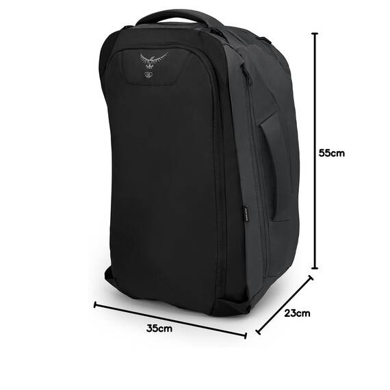 Osprey Farpoint Herren Reiserucksack, 40L, Tunnel Vision Grey, O/S