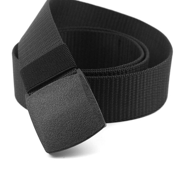 Chalier 2er Unisex Gürtel Nylon Canvas Belt für Damen und Herren, Stufenlos Verstellbarer Stoffgürtel, Länge 130 cm, Breite ca. 3,8 cm, mit Kunststoff Schnalle MEHRWEG