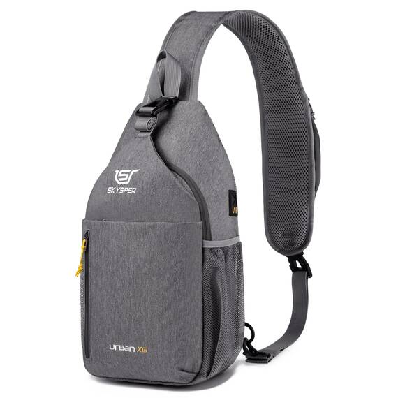 SKYSPER Brusttasche Herren Sling Bag Klein Crossbody Bags Männer Damen Leicht Schultertasche Umhängetasche Wandern Outdoor Reisen