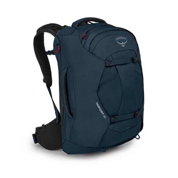 Osprey Farpoint Herren Reiserucksack, 40L, Muted Space Blue, O/S
