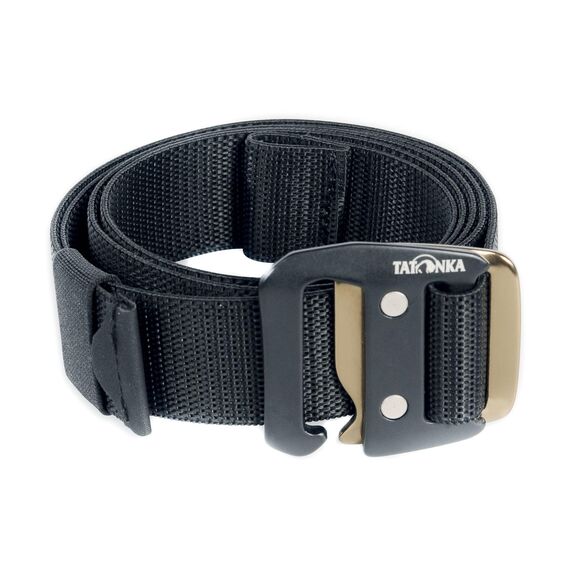 Tatonka Herren Riem Stretch Belt 32 mm Gürtel, Schwarz, 125 x 3,2 cm EU