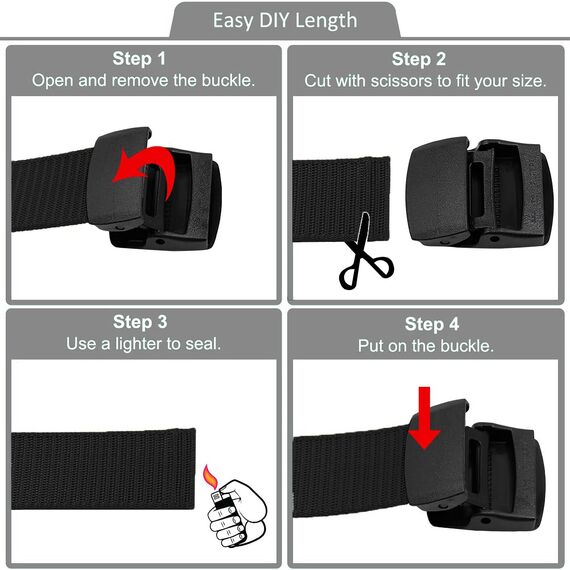 TENINE Taktischer Gürtel, Unisex Canvas , Schwerlast Militär Nylon Web Gurt Riggers Belt