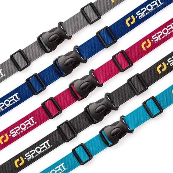 RJ-Sport Triathlon Startnummernband Laufgurt mit Nummernhalter & 6 Gel-Halter für Joggen Radfahren Marathons, Rosa