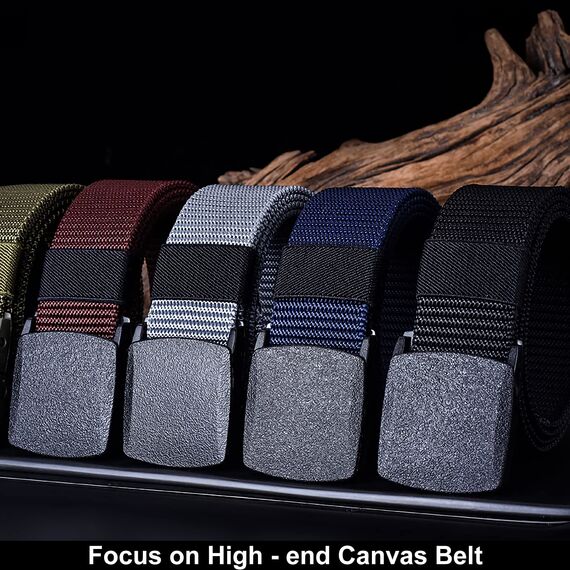 TENINE Taktischer Gürtel, Unisex Canvas , Schwerlast Militär Nylon Web Gurt Riggers Belt