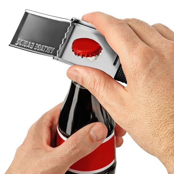 VINTAGE BASICS Unisex Stoffgürtel 130cm lang - 3,8cm breit - Herren und Damen Gürtel - Stufenlos verstellbarer Canvas Belt - Metallschnalle Schwarz