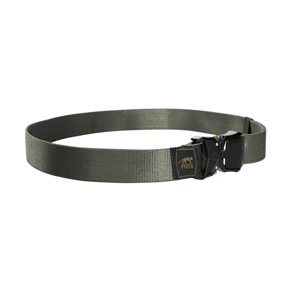 Tasmanian Tiger TT QR Stretchbelt 38mm längenverstellbarer Freizeit Outdoor Stretch-Gürtel mit Metall-Schließe, Steingrau-Oliv IRR