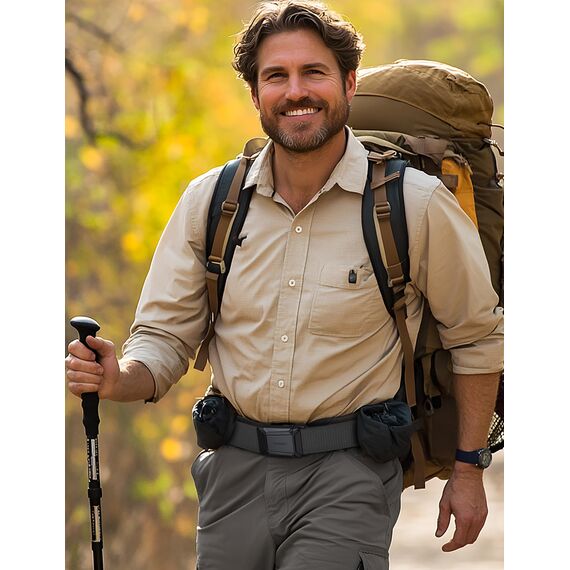 JUKMO Taktischer Stretchgürtel für Männer, Militär Arbeit Rigger Wandern,3,8cm elastische Nylon Web Ratsche Schnellspanner Gürtel in Geschenkbox (Grau, Klein)