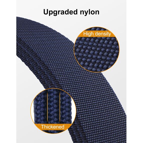 JUKMO Taktischer Stretchgürtel für Männer, Militär Arbeit Rigger Wandern,3,8cm elastische Nylon Web Ratsche Schnellspanner Gürtel in Geschenkbox (Blau, Medium)