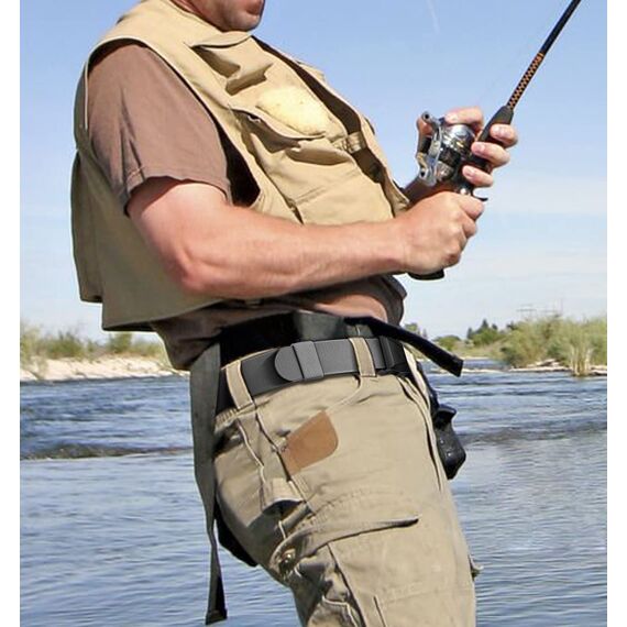 BULLIANT Taktischer Gürtel, Gürtel Herren Arbeitsgürtel Militär Wandern 3,8cm,Schnellverschluss Metallschnalle(Grigio Scuro-115cm/34-38" taille verstellbar)