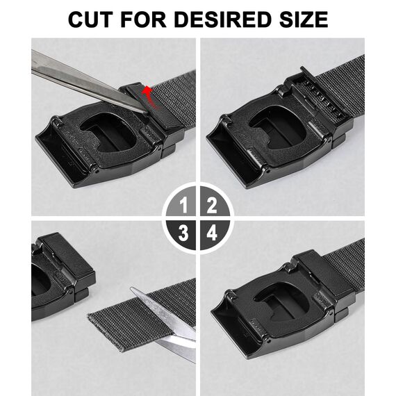 BULLIANT Taktischer Gürtel, Gürtel Herren Arbeitsgürtel Militär Wandern 3,8cm,Schnellverschluss Metallschnalle(Grigio Scuro-115cm/34-38" taille verstellbar)