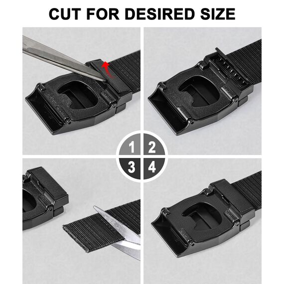 BULLIANT Taktischer Gürtel, Gürtel Herren Arbeitsgürtel Militär Wandern 3,8cm,Schnellverschluss Metallschnalle(Schwarz,110cm/32-36" taille verstellbar)