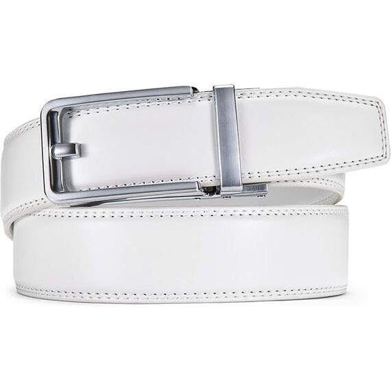 CHAOREN Ledergürtel Herren – Automatik Gürtel Herren ohne Löcher für Anzug und Freizeit (Breit 35mm)