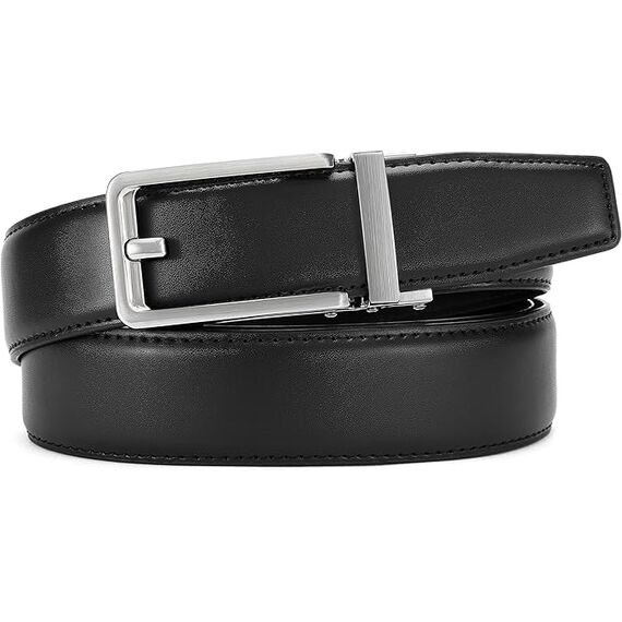 CHAOREN Ledergürtel Herren – Automatik Gürtel Herren ohne Löcher für Anzug und Freizeit (Breit 35mm)
