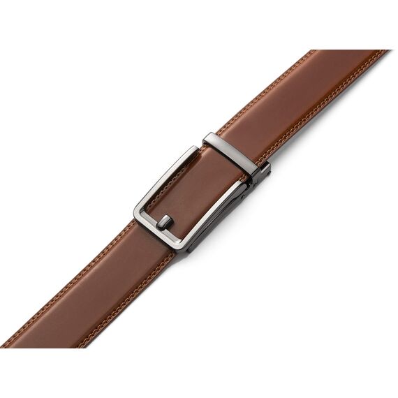 CHAOREN Ledergürtel Herren – Automatik Gürtel Herren ohne Löcher für Anzug und Freizeit (Breit 35mm)