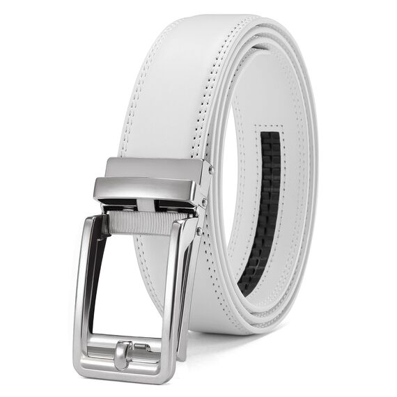 CHAOREN Ledergürtel Herren – Automatik Gürtel Herren ohne Löcher für Anzug und Freizeit (Breit 35mm)