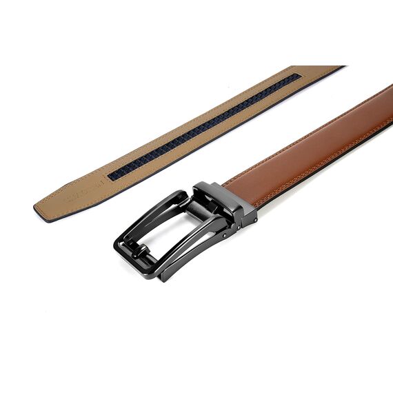 CHAOREN Ledergürtel Herren – Automatik Gürtel Herren ohne Löcher für Anzug und Freizeit (Breit 35mm)