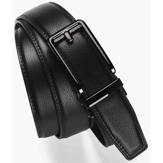 CHAOREN Ledergürtel Herren – Automatik Gürtel Herren ohne Löcher für Anzug und Freizeit (Breit 35mm)